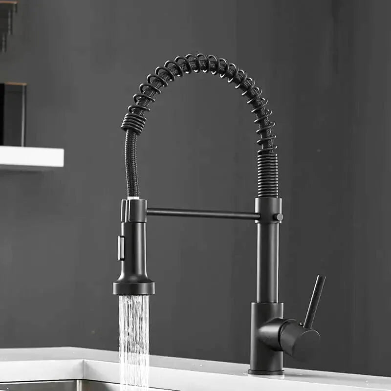 robinet-cuisine-avec-douchette-chrome